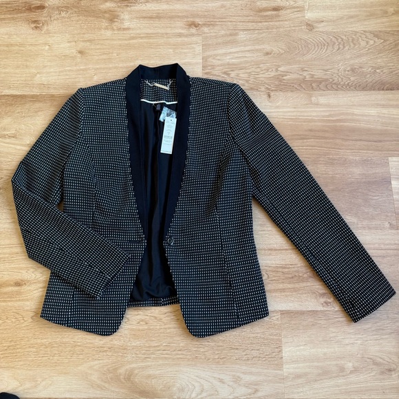 NWT White House Black Market Polka Dot Blazer Women’s Size 8 - Picture 8 of 8